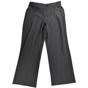 Sag Harbor Women’s Stretch Dress Pants Size 14 Petite Short Black Grey Trousers